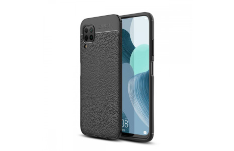 Newface Huawei P40 Lite Kılıf Focus Derili Silikon - Siyah