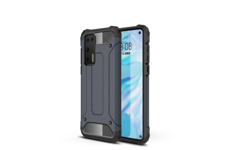 Newface Huawei P40 Kılıf Tank Silikon Kapak - Lacivert
