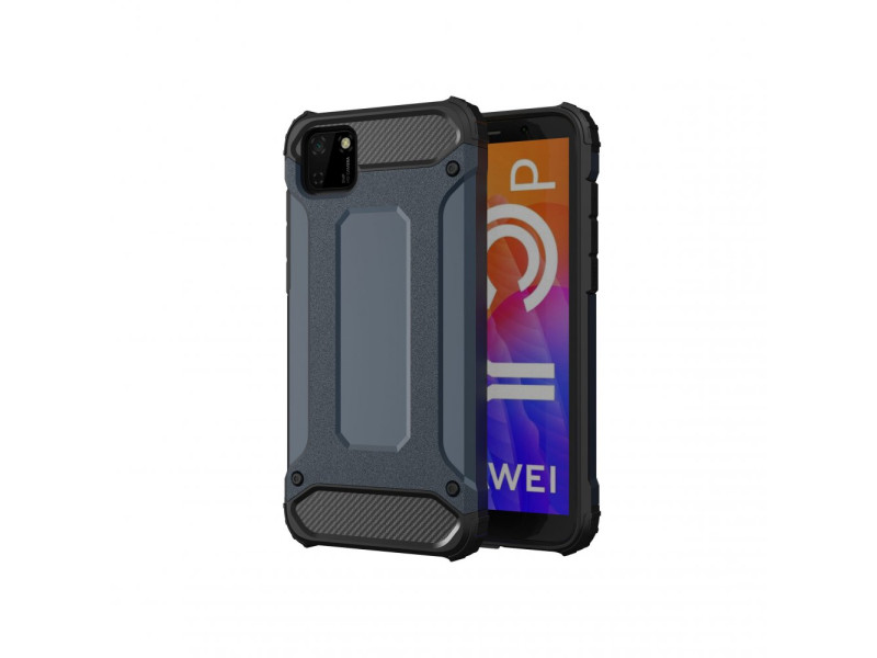 Newface Huawei Y5P Kılıf Tank Silikon Kapak - Lacivert