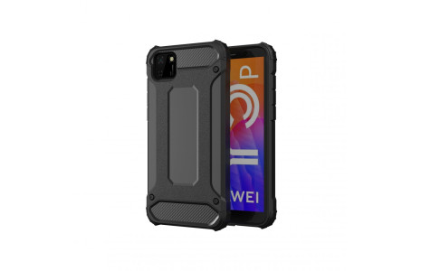 Newface Huawei Y5P Kılıf Tank Silikon Kapak - Siyah