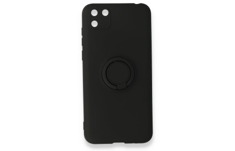Newface Huawei Y5P Kılıf Viktor Yüzüklü Silikon - Siyah