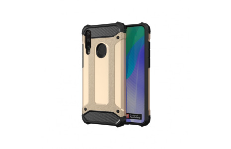 Newface Huawei Y6P Kılıf Tank Silikon Kapak - Gold