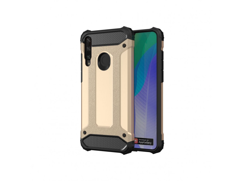 Newface Huawei Y6P Kılıf Tank Silikon Kapak - Gold