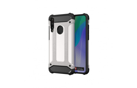 Newface Huawei Y6P Kılıf Tank Silikon Kapak - Gümüş