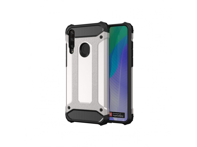 Newface Huawei Y6P Kılıf Tank Silikon Kapak - Gümüş