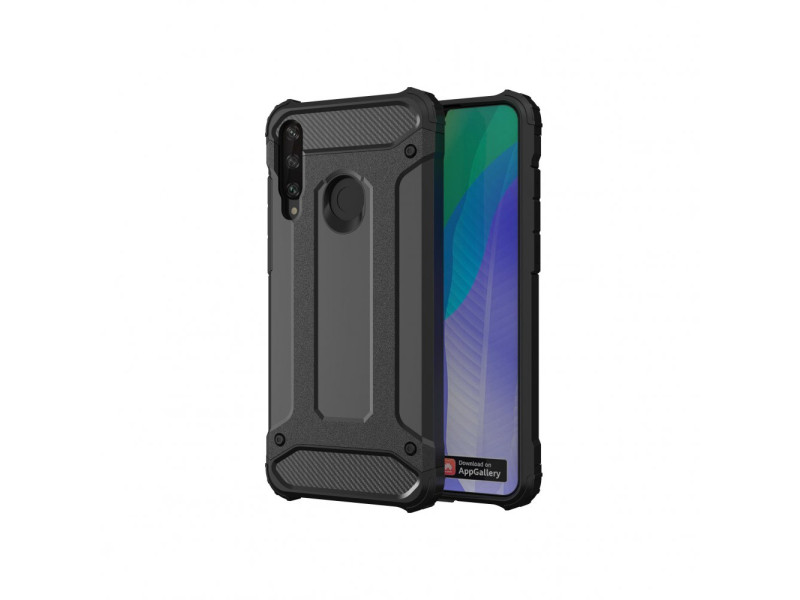 Newface Huawei Y6P Kılıf Tank Silikon Kapak - Siyah