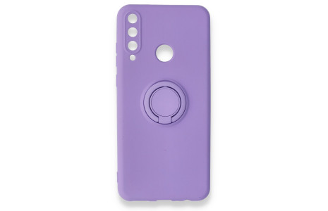 Newface Huawei Y6P Kılıf Viktor Yüzüklü Silikon - Mor