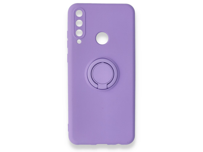 Newface Huawei Y6P Kılıf Viktor Yüzüklü Silikon - Mor