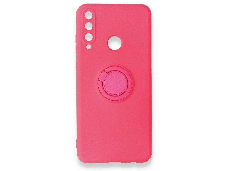 Newface Huawei Y6P Kılıf Viktor Yüzüklü Silikon - Pembe