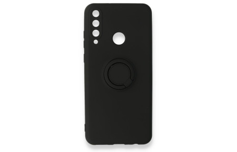 Newface Huawei Y6P Kılıf Viktor Yüzüklü Silikon - Siyah