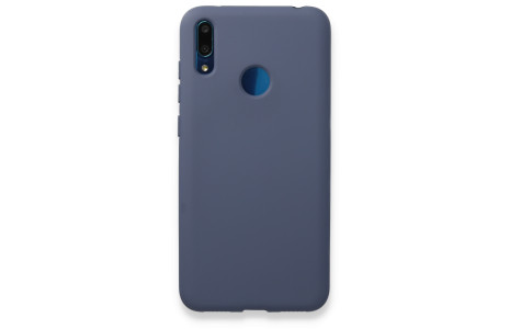 Newface Huawei Y7 2019 Kılıf Nano içi Kadife Silikon - Gri