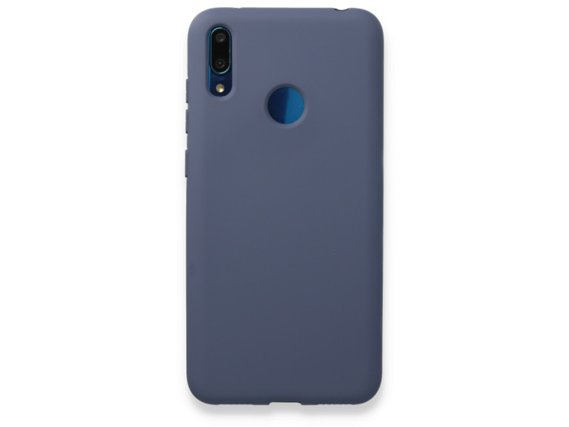 Newface Huawei Y7 2019 Kılıf Nano içi Kadife Silikon - Gri