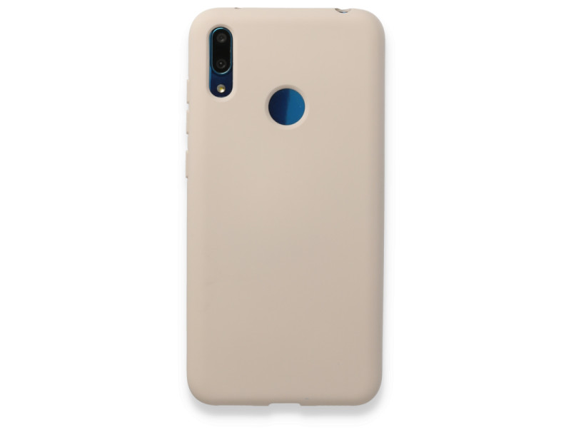 Newface Huawei Y7 2019 Kılıf Nano içi Kadife Silikon - Kemik