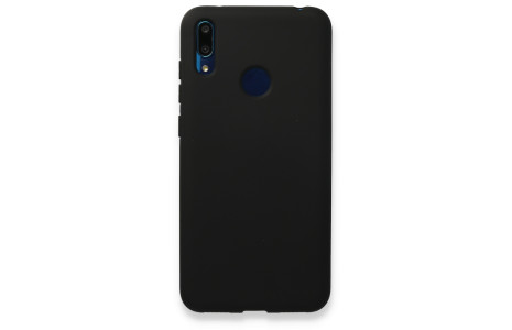 Newface Huawei Y7 2019 Kılıf Nano içi Kadife Silikon - Siyah