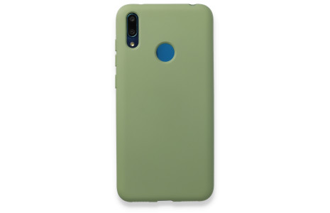 Newface Huawei Y7 2019 Kılıf Nano içi Kadife Silikon - Yeşil