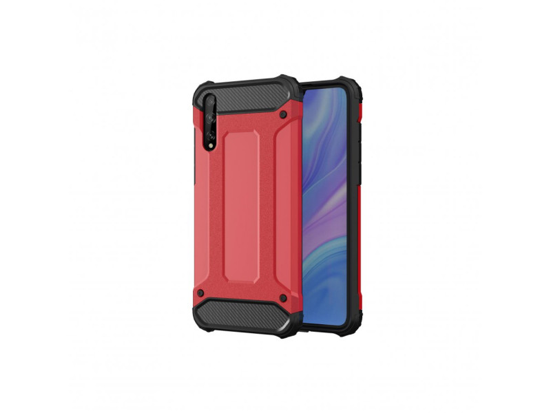 Newface Huawei Y8P Kılıf Tank Silikon Kapak - Kırmızı