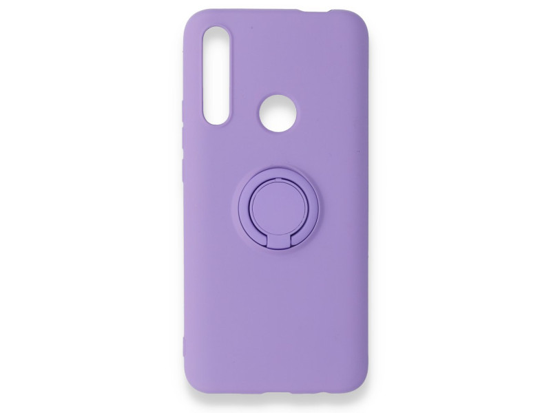 Newface Huawei Y9 Prime 2019 Kılıf Viktor Yüzüklü Silikon - Mor