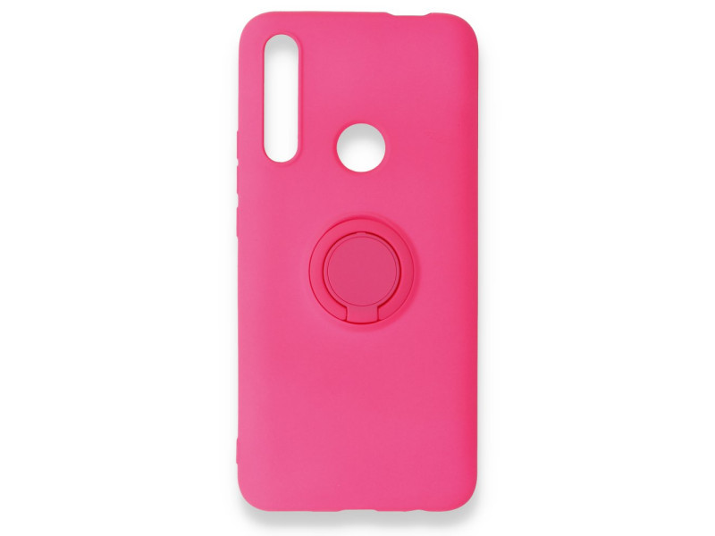 Newface Huawei Y9 Prime 2019 Kılıf Viktor Yüzüklü Silikon - Pembe