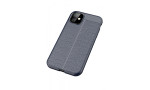 Newface iPhone 11 Kılıf Focus Derili Silikon - Lacivert