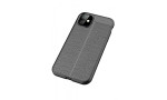 Newface iPhone 11 Kılıf Focus Derili Silikon - Siyah