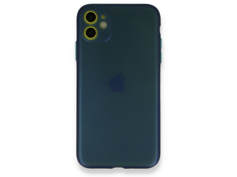 Newface iPhone 11 Kılıf PP Ultra İnce Kapak - Mavi