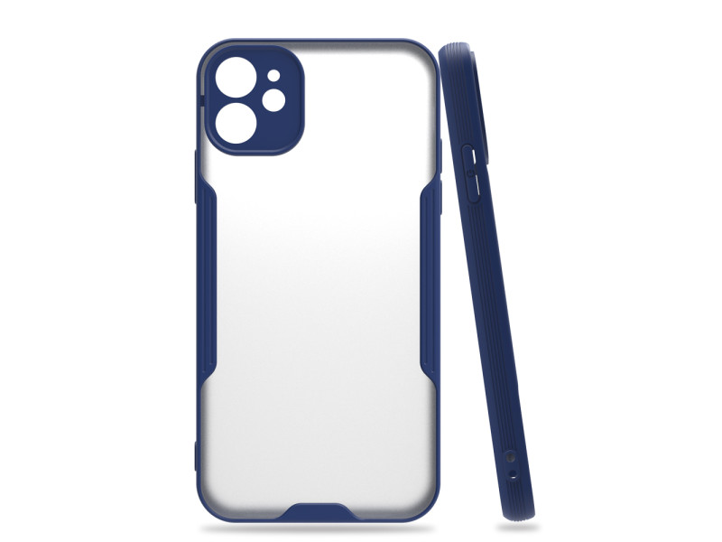 Newface iPhone 11 Kılıf Platin Silikon - Lacivert