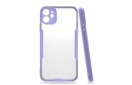 Newface iPhone 11 Kılıf Platin Silikon - Lila