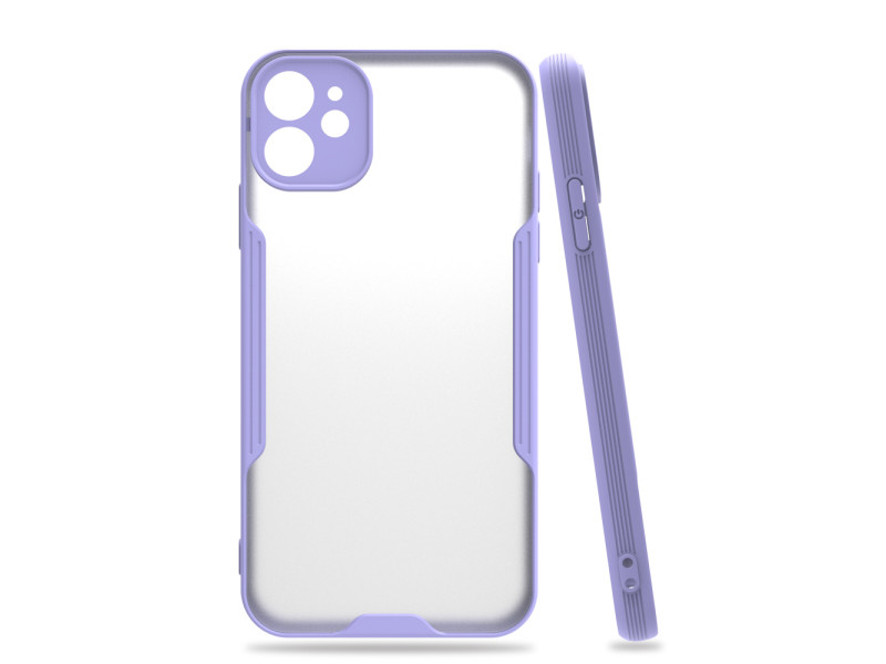 Newface iPhone 11 Kılıf Platin Silikon - Lila