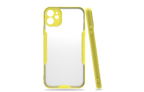 Newface iPhone 11 Kılıf Platin Silikon - Sarı