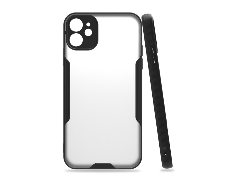 Newface iPhone 11 Kılıf Platin Silikon - Siyah