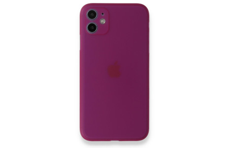 Newface iPhone 11 Kılıf PP Ultra İnce Kapak - Mor