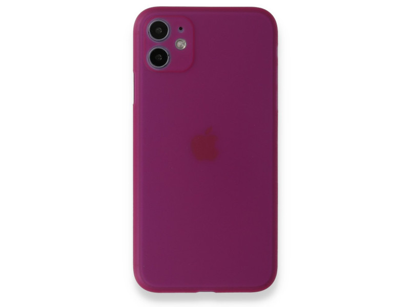 Newface iPhone 11 Kılıf PP Ultra İnce Kapak - Mor