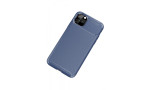 Newface iPhone 11 Pro Kılıf Focus Karbon Silikon - Lacivert