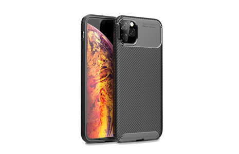 Newface iPhone 11 Pro Kılıf Focus Karbon Silikon - Siyah