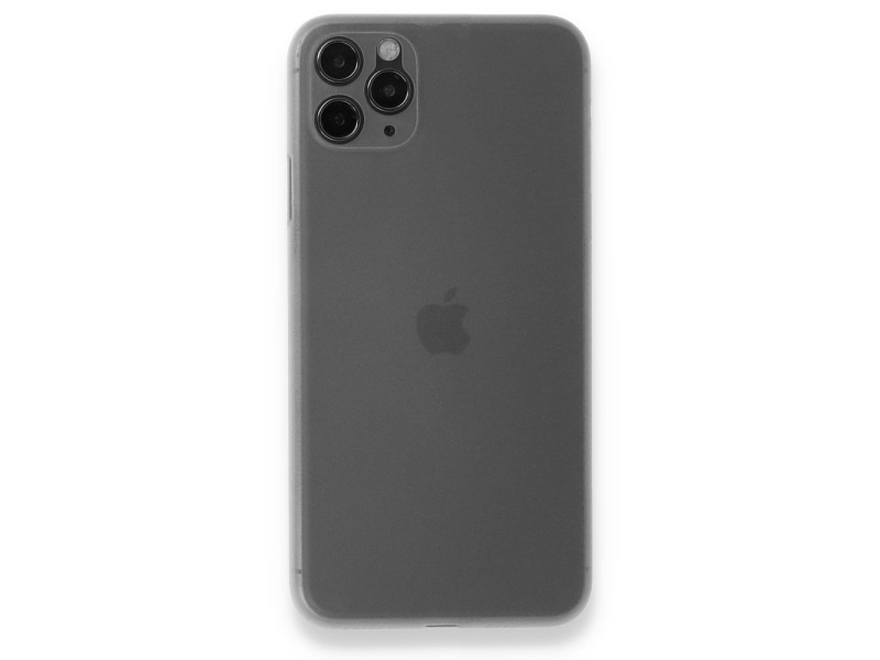 Newface iPhone 11 Pro Kılıf PP Ultra İnce Kapak - Gri