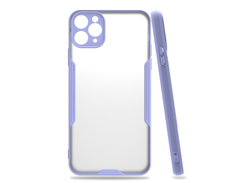 Newface iPhone 11 Pro Max Kılıf Platin Silikon - Lila