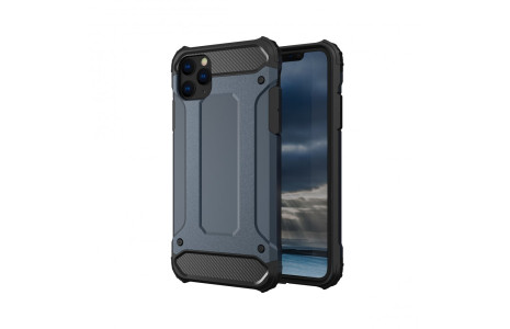 Newface iPhone 11 Pro Max Kılıf Tank Silikon Kapak - Lacivert