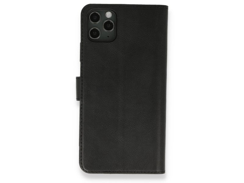 Newface iPhone 11 Pro Max Kılıf Trend S Plus Kapaklı Kılıf - Siyah