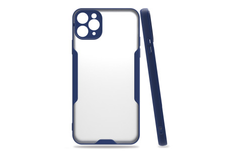 Newface iPhone 11 Pro Kılıf Platin Silikon - Lacivert