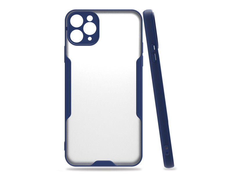 Newface iPhone 11 Pro Kılıf Platin Silikon - Lacivert