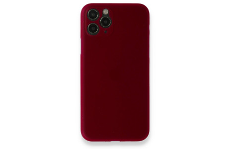 Newface iPhone 11 Pro Kılıf PP Ultra İnce Kapak - Bordo