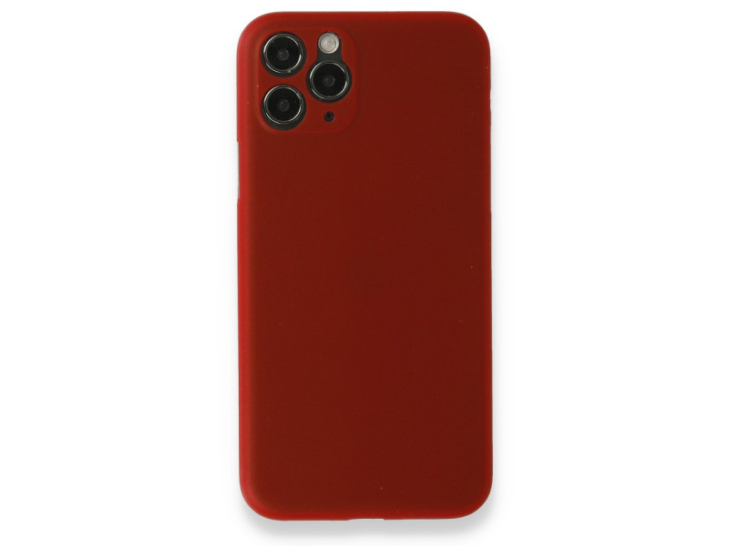 Newface iPhone 11 Pro Kılıf PP Ultra İnce Kapak - Kırmızı