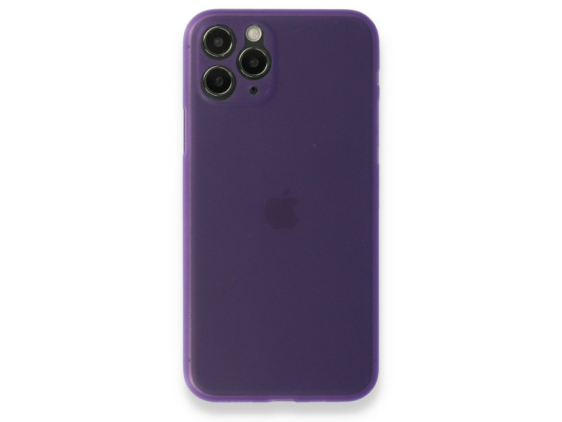 Newface iPhone 11 Pro Kılıf PP Ultra İnce Kapak - Mor