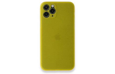 Newface iPhone 11 Pro Kılıf PP Ultra İnce Kapak - Sarı