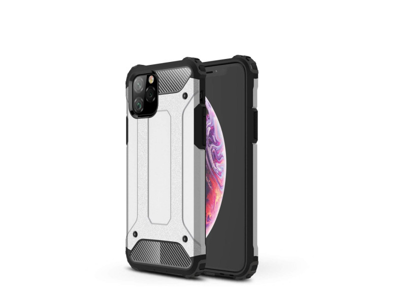 Newface iPhone 11 Pro Kılıf Tank Silikon Kapak - Gümüş