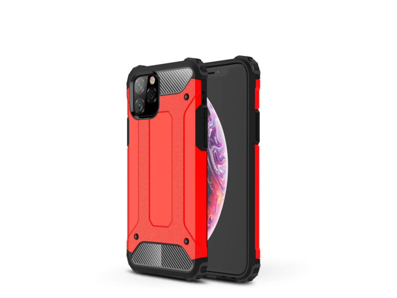 Newface iPhone 11 Pro Kılıf Tank Silikon Kapak - Kırmızı