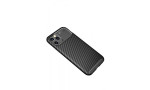 Newface iPhone 12 Kılıf Focus Karbon Silikon - Siyah