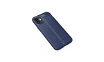 Newface iPhone 12 Mini Kılıf Focus Derili Silikon - Lacivert