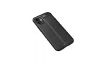 Newface iPhone 12 Mini Kılıf Focus Derili Silikon - Siyah