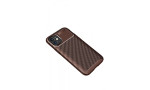 Newface iPhone 12 Mini Kılıf Focus Karbon Silikon - Kahverengi